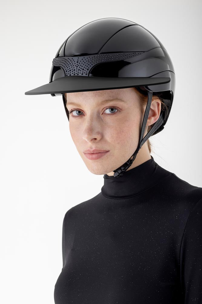 HELMET W/STRASS SUN VISOR - XANTO